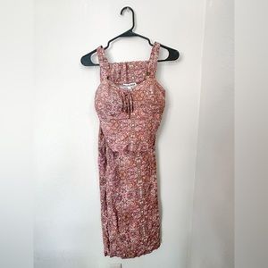 Brown Paisley Palazzo Pant and Bustier Top SET